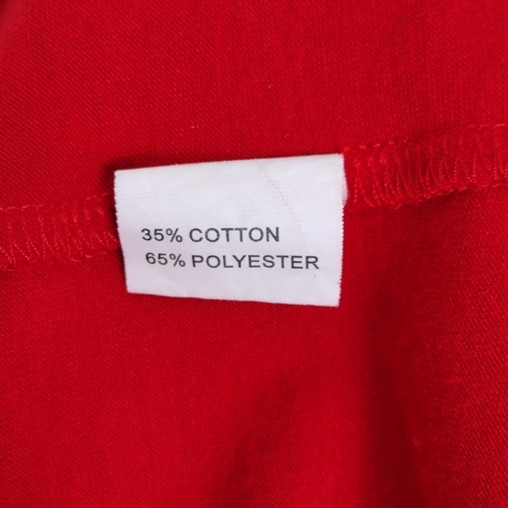 Pretty Garden Red Sweater Long sleeve cotton blend Size Small - Picture 8 of 8